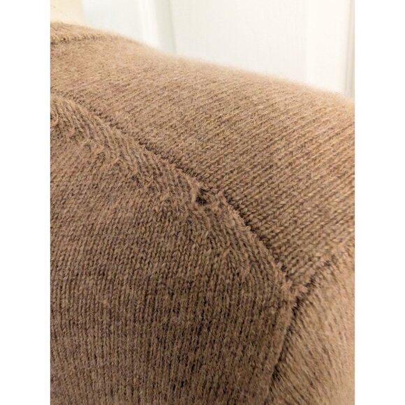 Quince Mongolian Cashmere Crew Neck Sweater Medium Teak Beige - Picture 6 of 11
